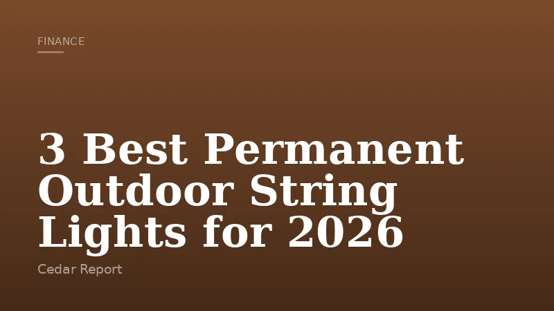 3 Best Permanent Outdoor String Lights for 2026
