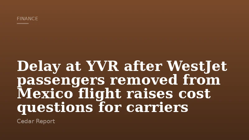 Delay at YVR after WestJet passengers removed from Mexico flight raises cost questions for carriers