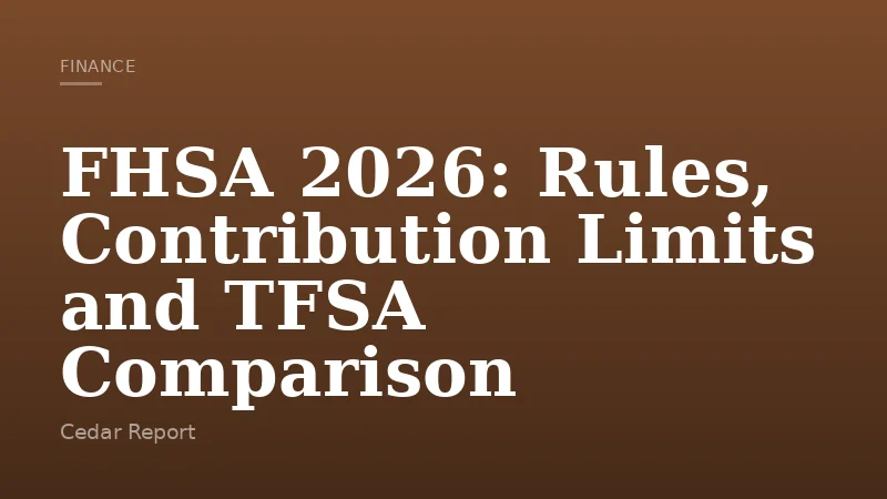 FHSA 2026: Rules, Contribution Limits and TFSA Comparison