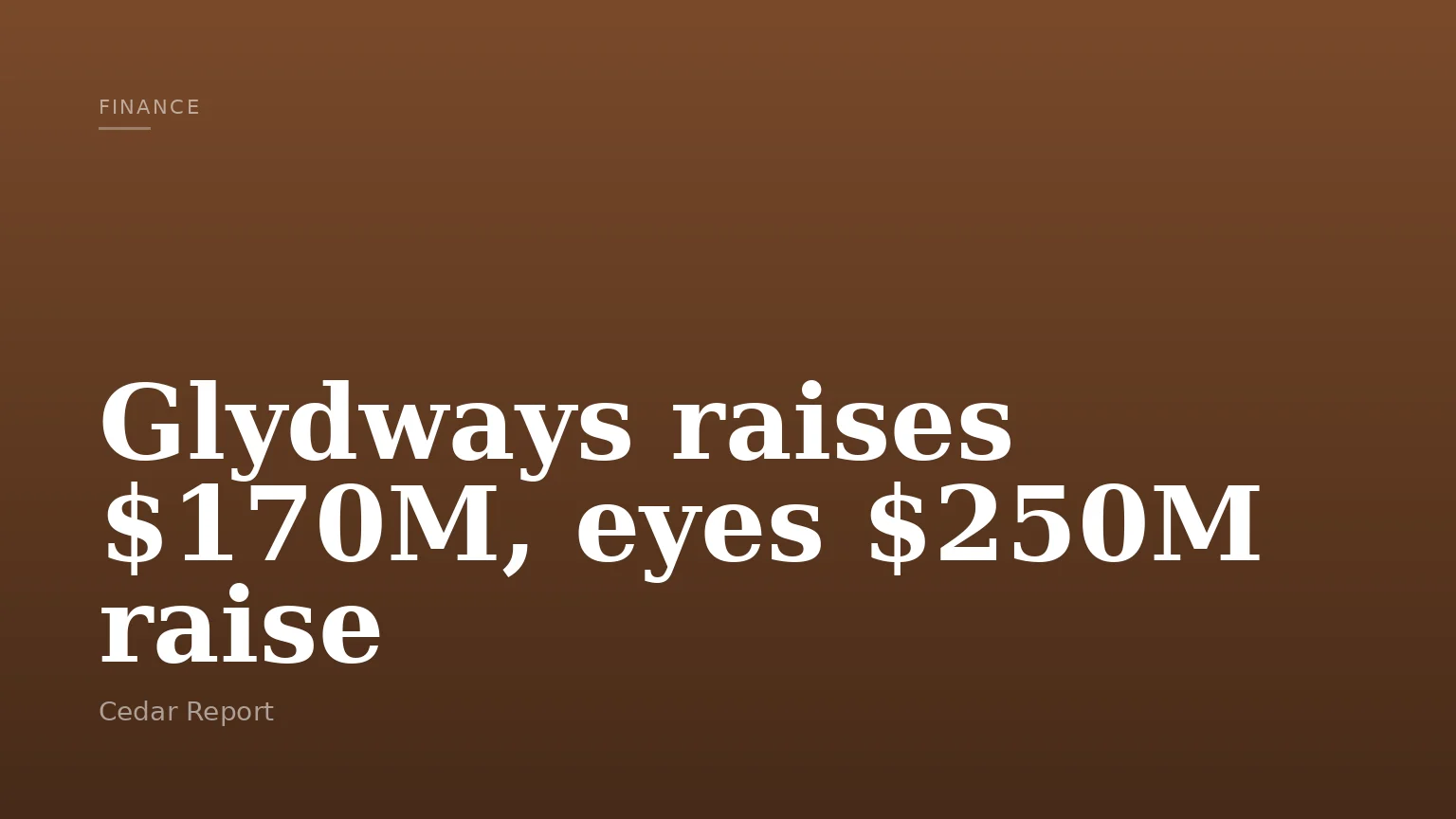 Glydways raises $170M, eyes $250M raise