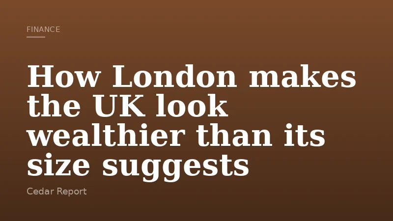 How London makes the UK look wealthier than its size suggests
