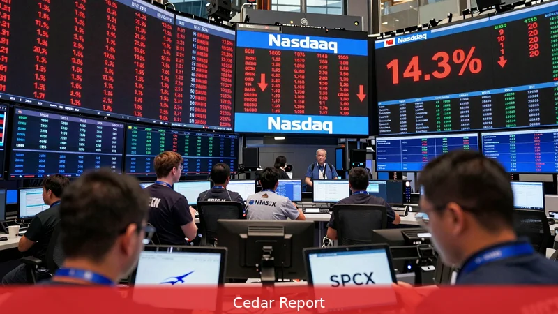 Nasdaq falls 4% before SpaceX IPO; Tom Lee sees rebound