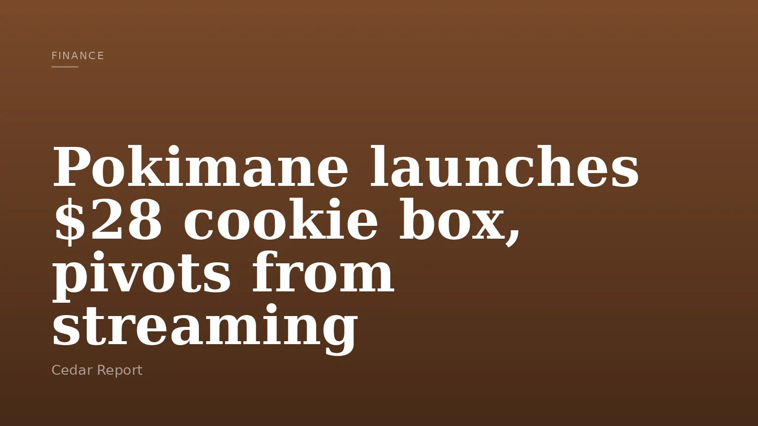 Pokimane launches $28 cookie box, pivots from streaming