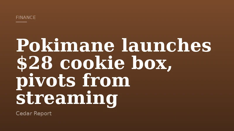 Pokimane launches $28 cookie box, pivots from streaming