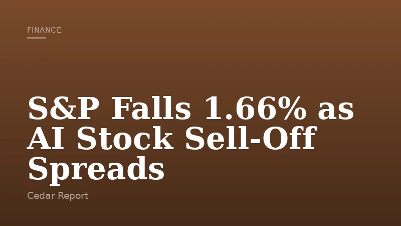 S&P Falls 1.66% as AI Stock Sell-Off Spreads