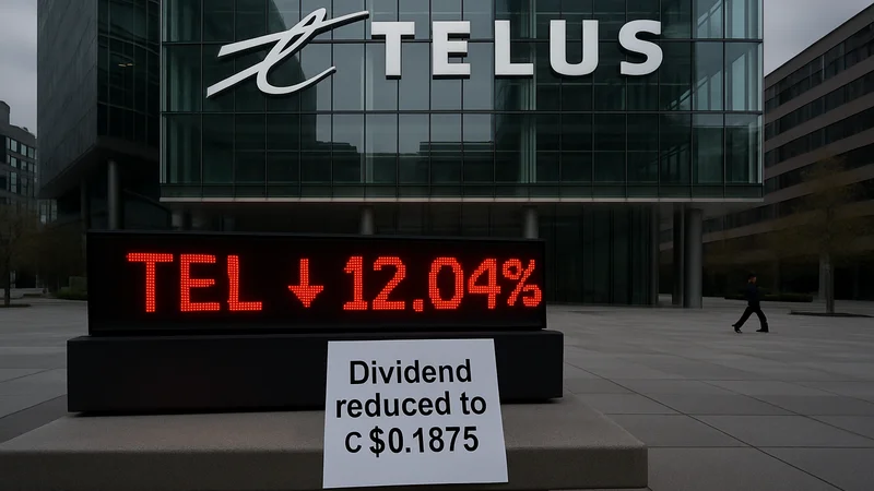 Telus cuts dividend 55% to C$0.1875