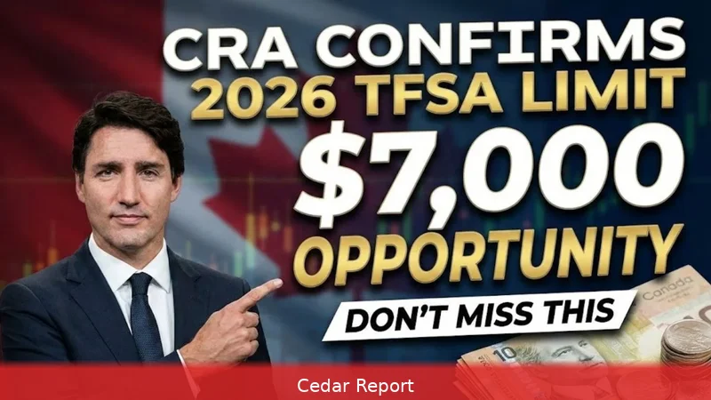 CRA 2026 TFSA limit — $7,000 explained