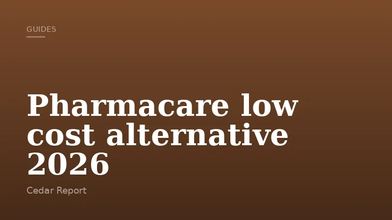Pharmacare low cost alternative 2026