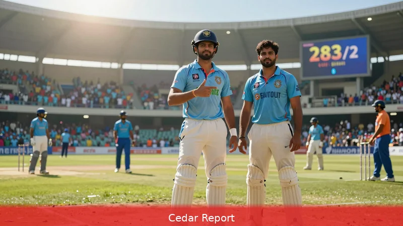 India 283 for 2: Gill and Kishan centuries set a steep chase