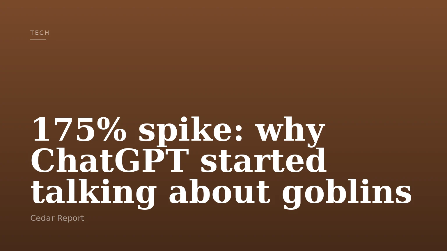 175% spike: why ChatGPT started talking about goblins