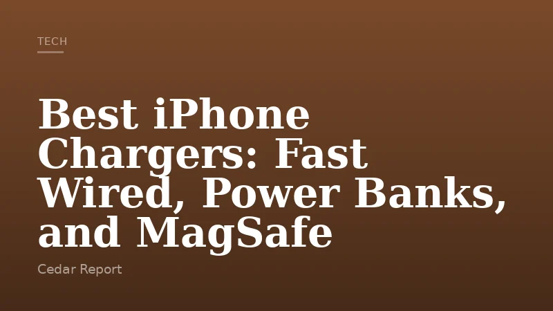 Best iPhone Chargers: Fast Wired, Power Banks, and MagSafe