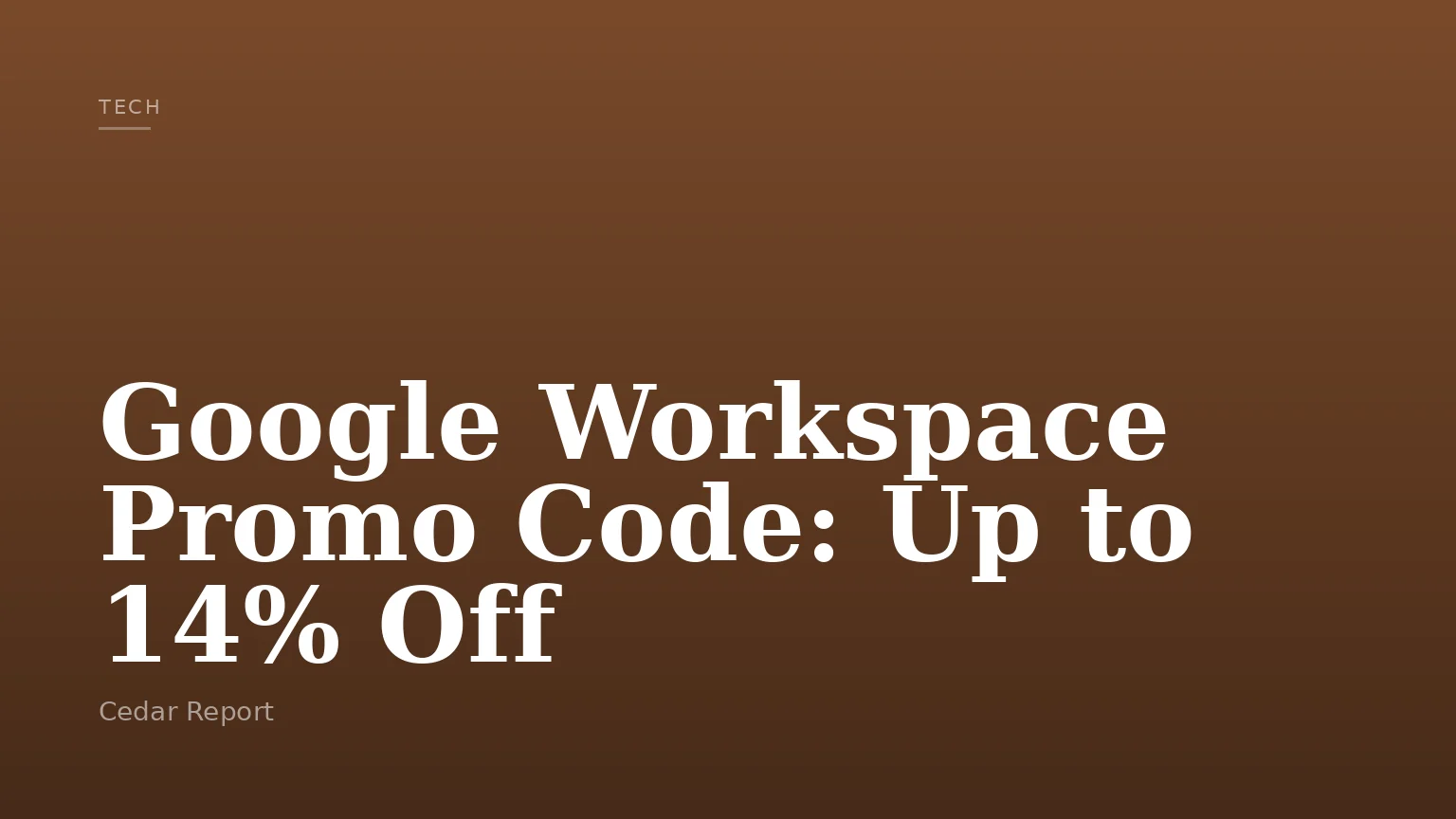 Google Workspace Promo Code: Up to 14% Off