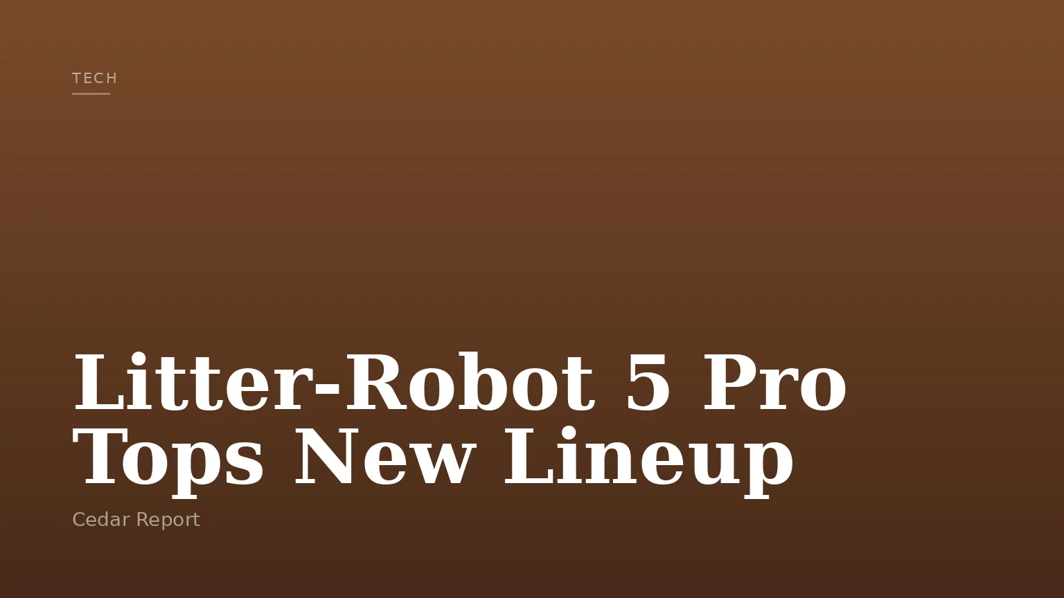 Litter-Robot 5 Pro Tops New Lineup