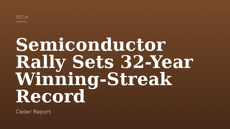 Semiconductor Rally Sets 32-Year Winning-Streak Record