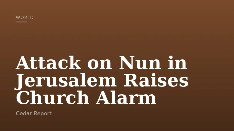 Attack on Nun in Jerusalem Raises Church Alarm