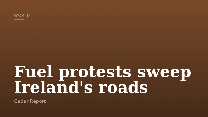 Fuel protests sweep Ireland's roads