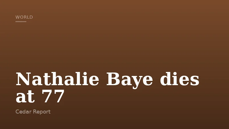 Nathalie Baye dies at 77