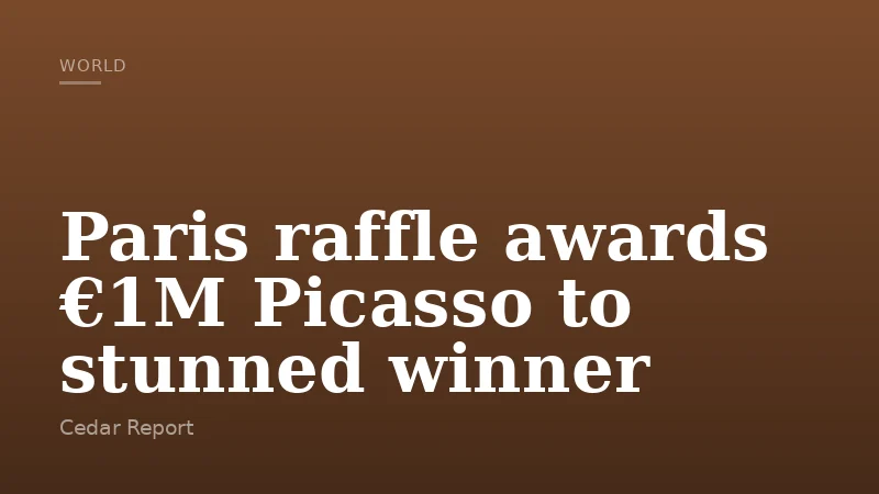 Paris raffle awards €1M Picasso to stunned winner