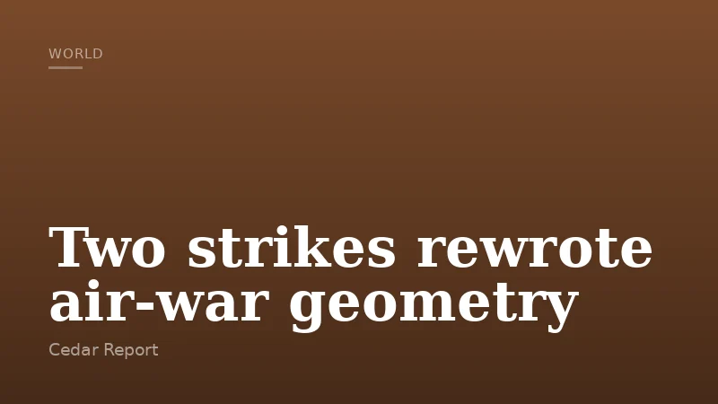 Two strikes rewrote air-war geometry