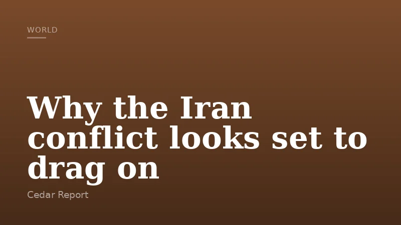 Why the Iran conflict looks set to drag on